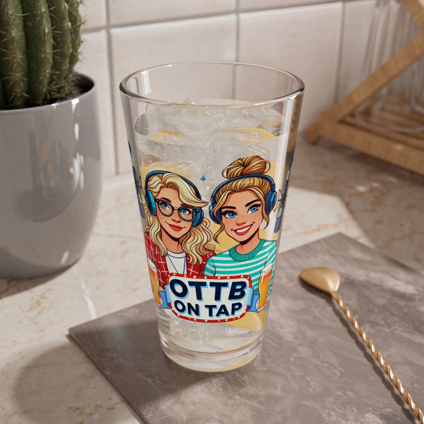 Raise a Glass to OTTBs – OTTB on Tap Podcast Pint Glass