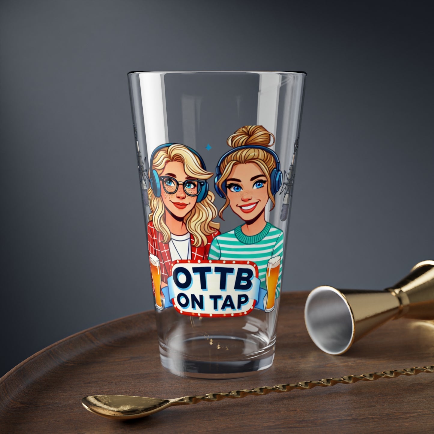 Raise a Glass to OTTBs – OTTB on Tap Podcast Pint Glass