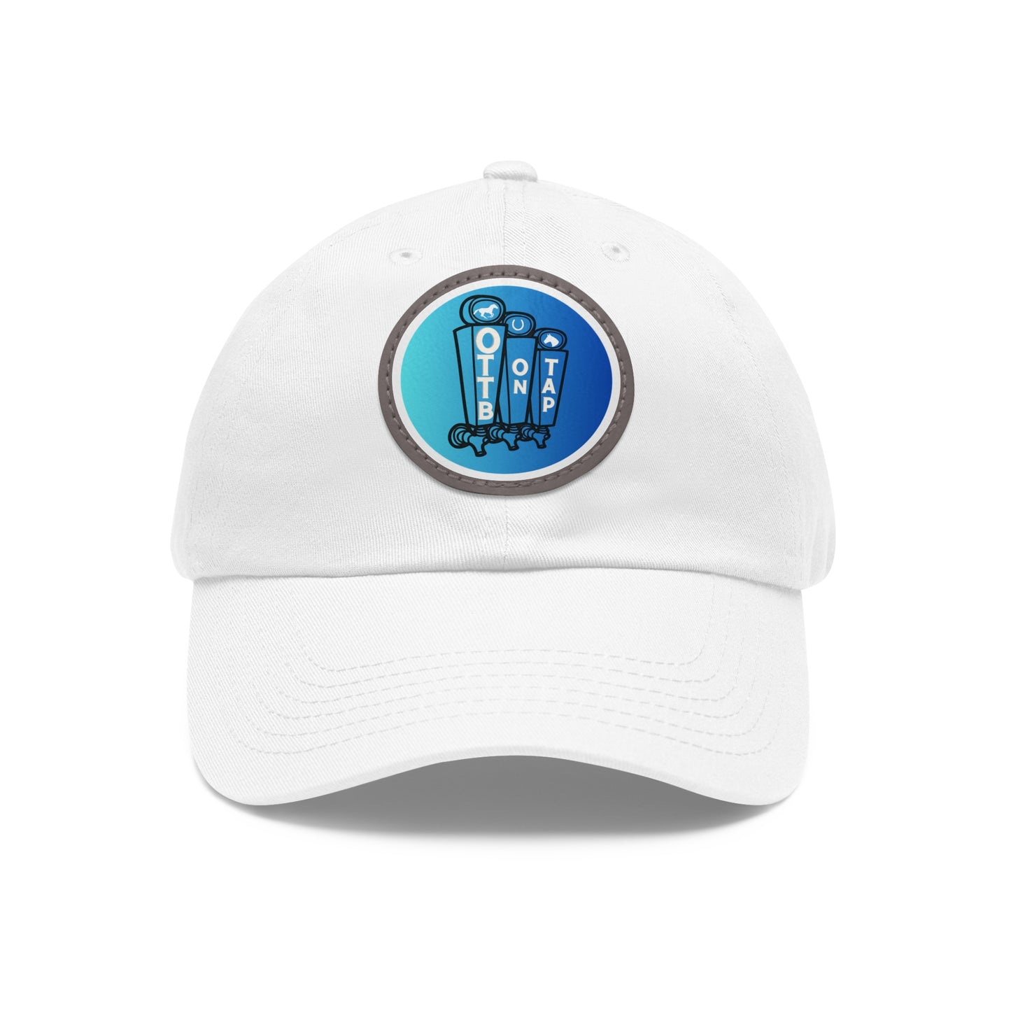 OTTB on Tap Official Logo Baseball Cap with Faux Leather Patch
