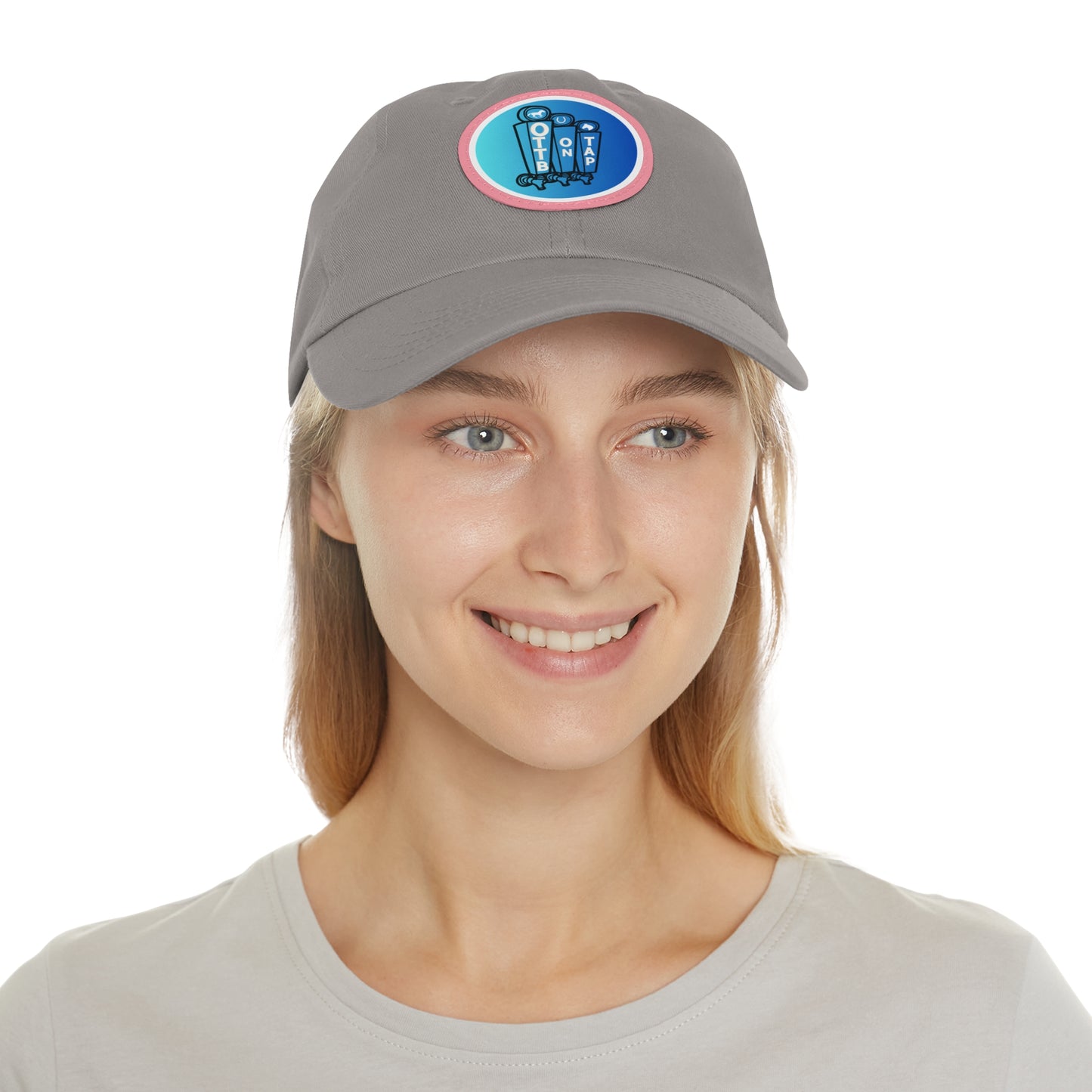 OTTB on Tap Official Logo Baseball Cap with Faux Leather Patch