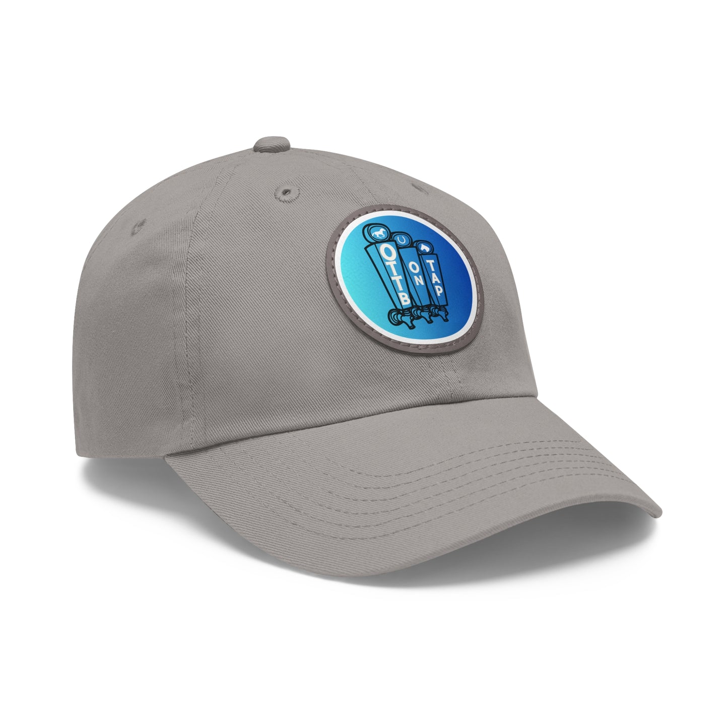 OTTB on Tap Official Logo Baseball Cap with Faux Leather Patch