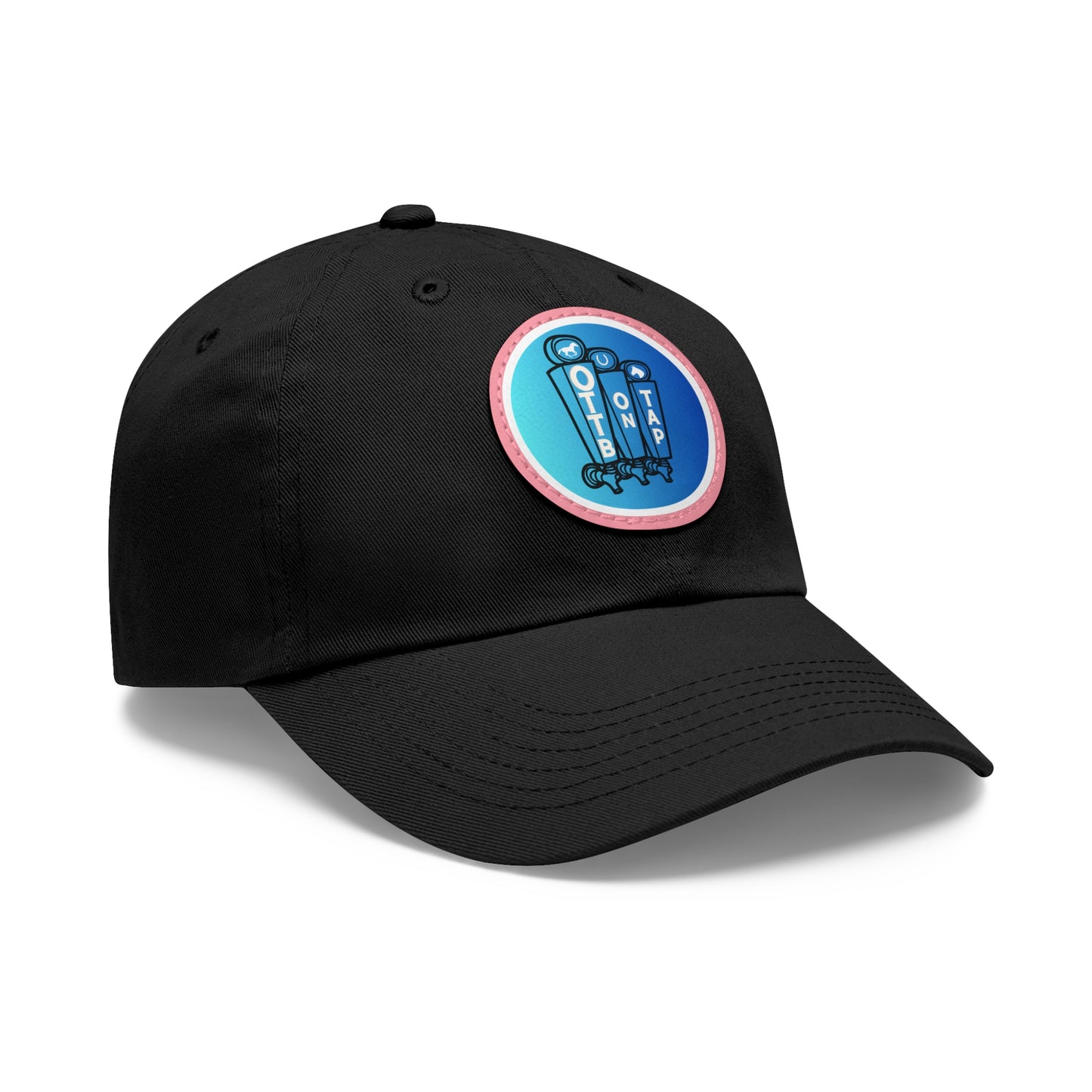 OTTB on Tap Official Logo Baseball Cap with Faux Leather Patch