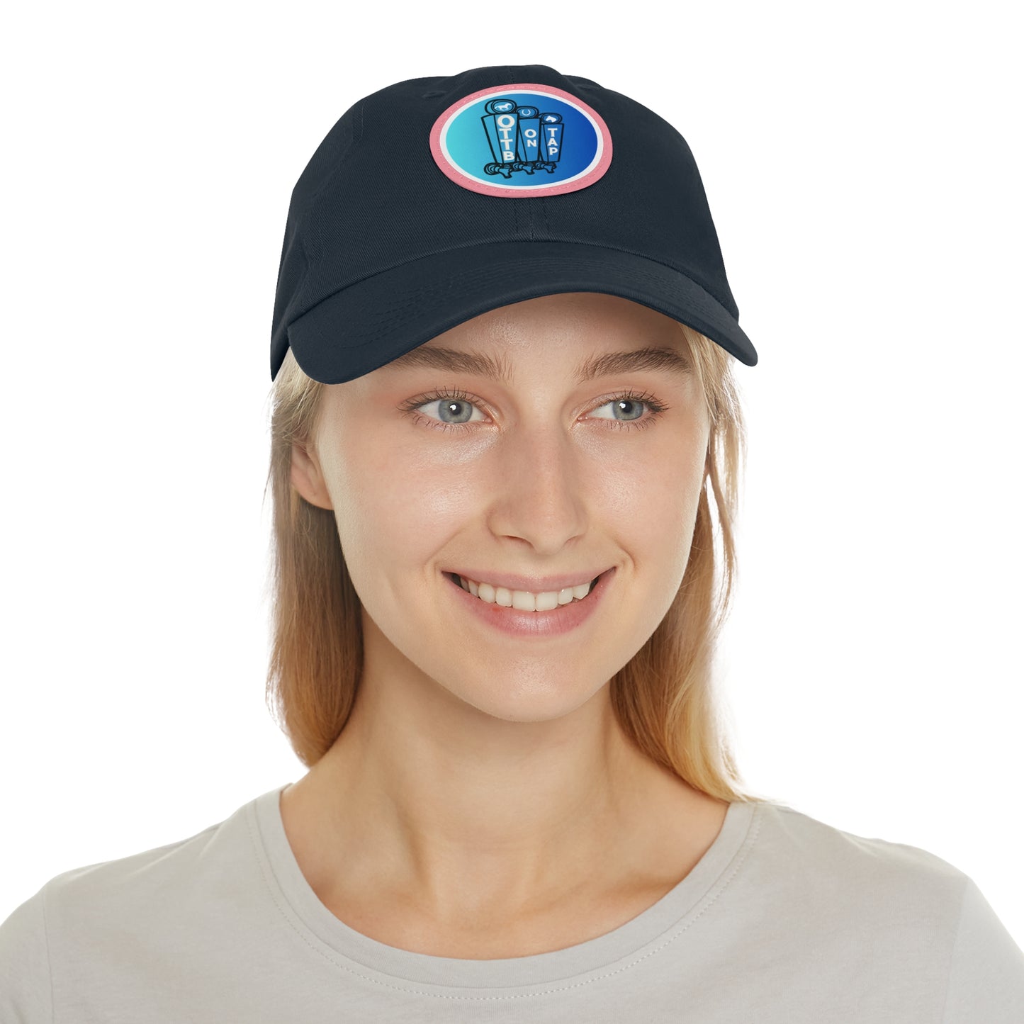 OTTB on Tap Official Logo Baseball Cap with Faux Leather Patch