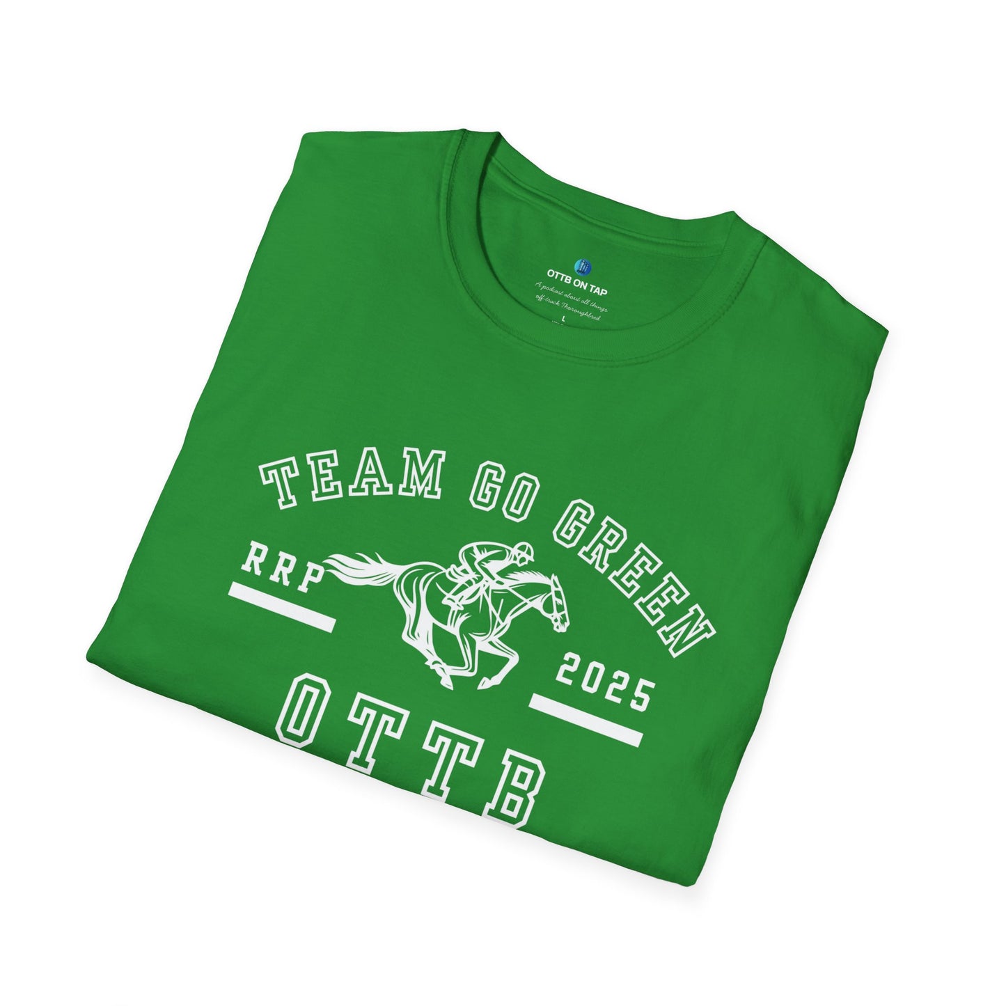 Team Go Green OTTB RRP Makeover Support T-Shirt – Unisex Irish Green Tee