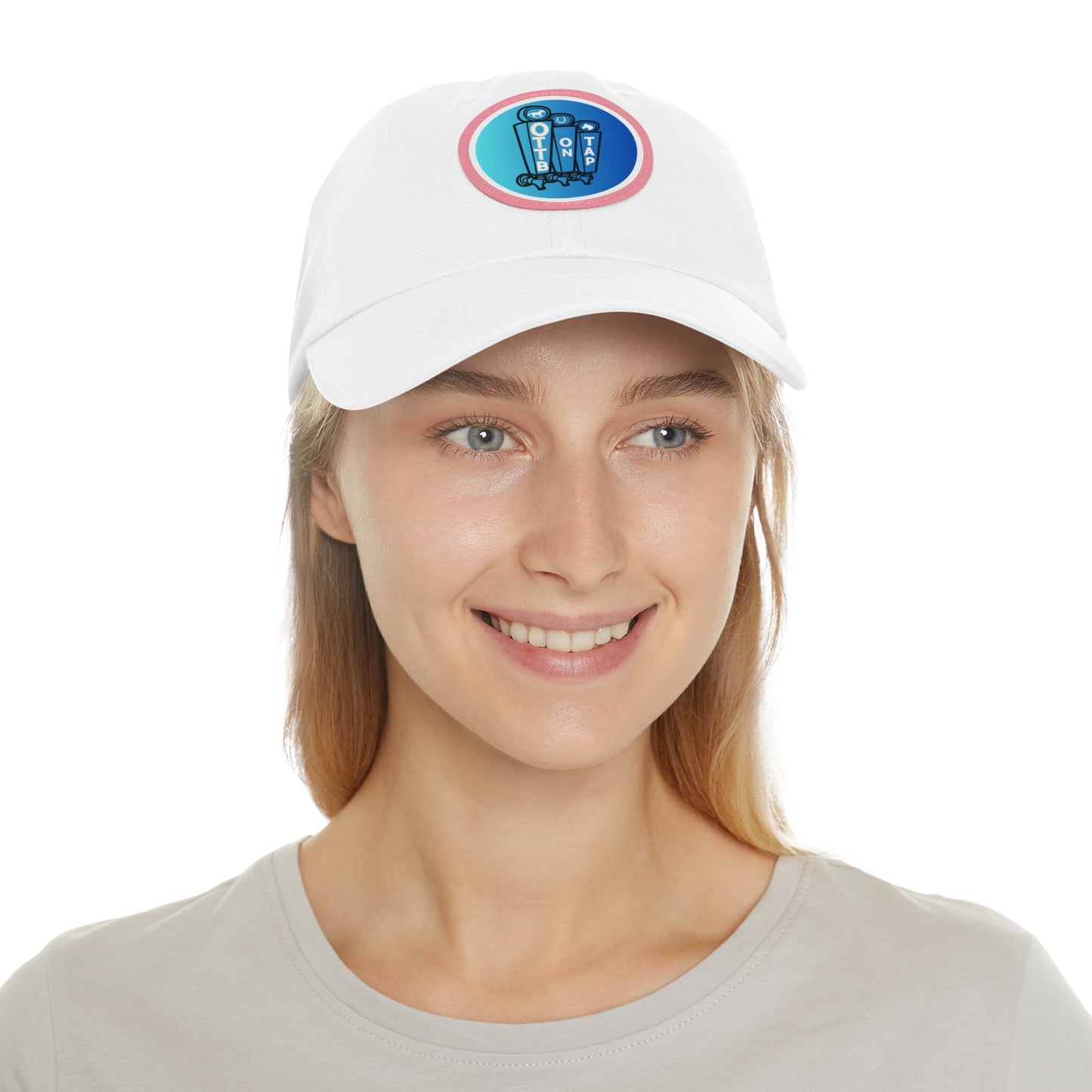 OTTB on Tap Official Logo Baseball Cap with Faux Leather Patch