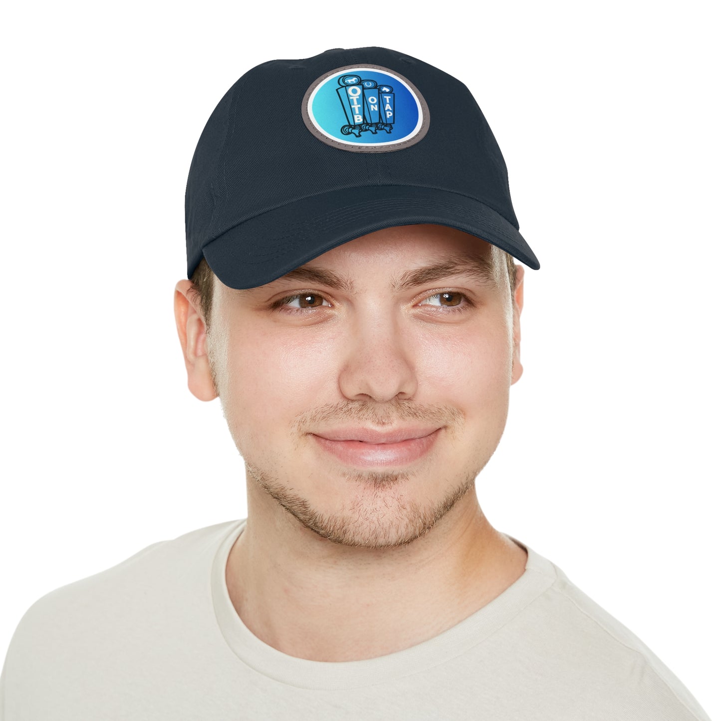 OTTB on Tap Official Logo Baseball Cap with Faux Leather Patch