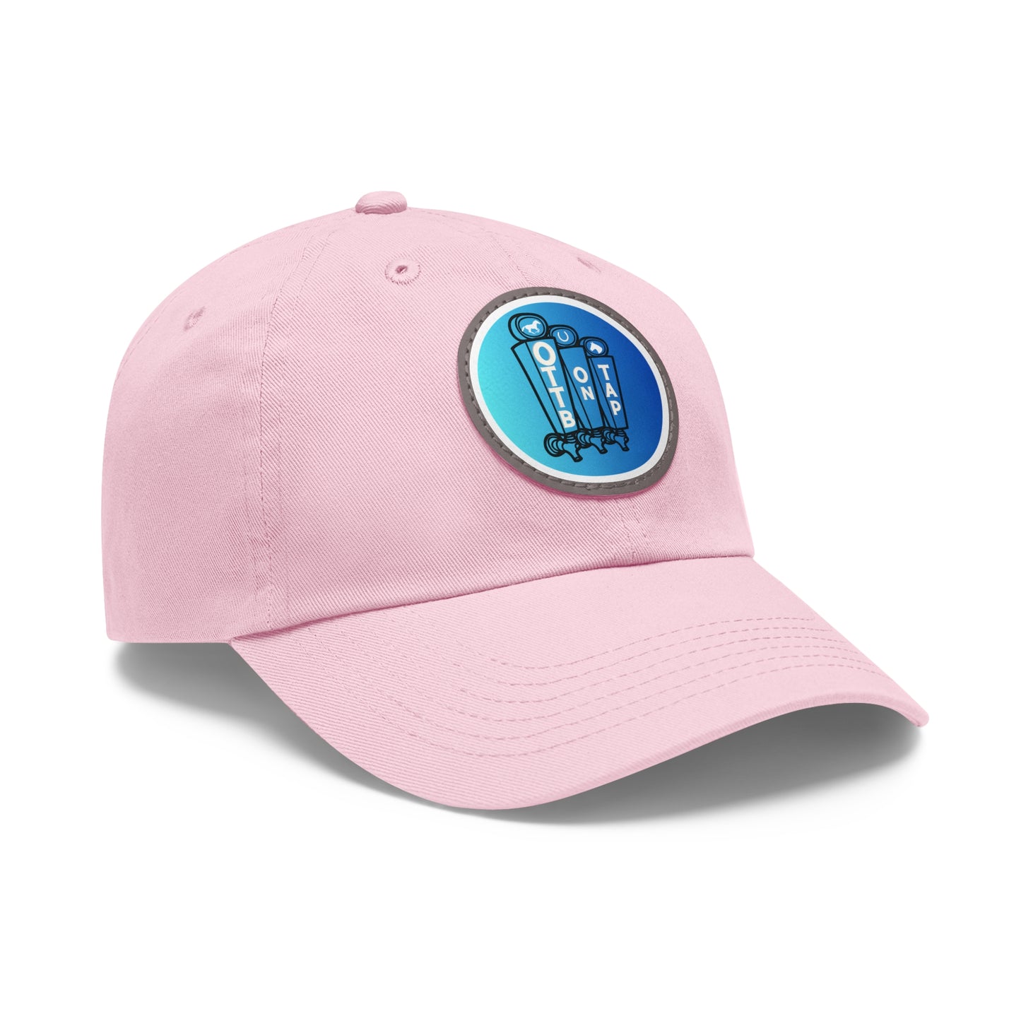 OTTB on Tap Official Logo Baseball Cap with Faux Leather Patch