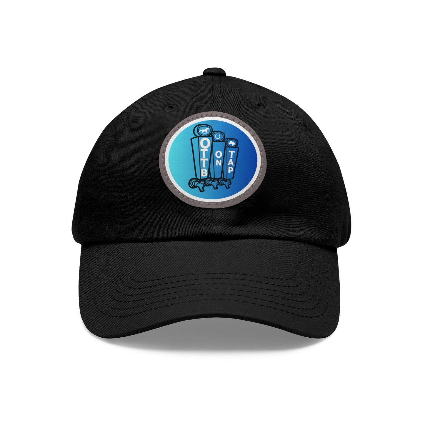 OTTB on Tap Official Logo Baseball Cap with Faux Leather Patch