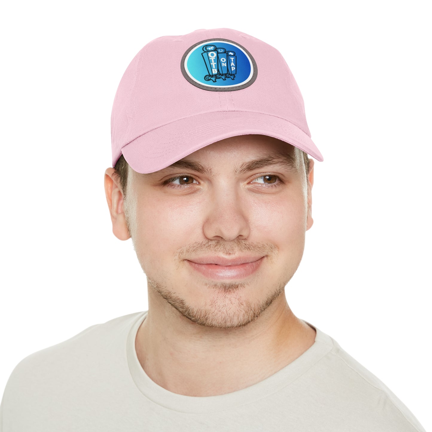 OTTB on Tap Official Logo Baseball Cap with Faux Leather Patch