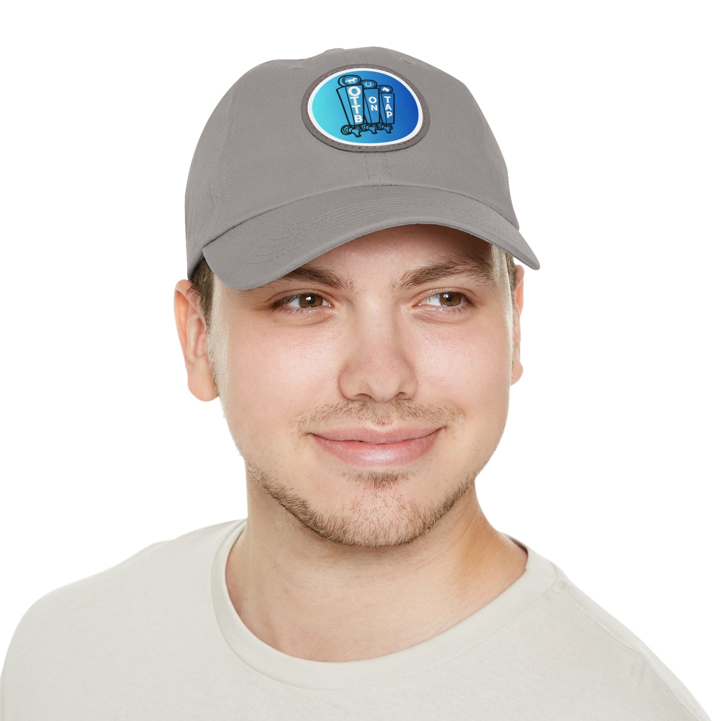 OTTB on Tap Official Logo Baseball Cap with Faux Leather Patch