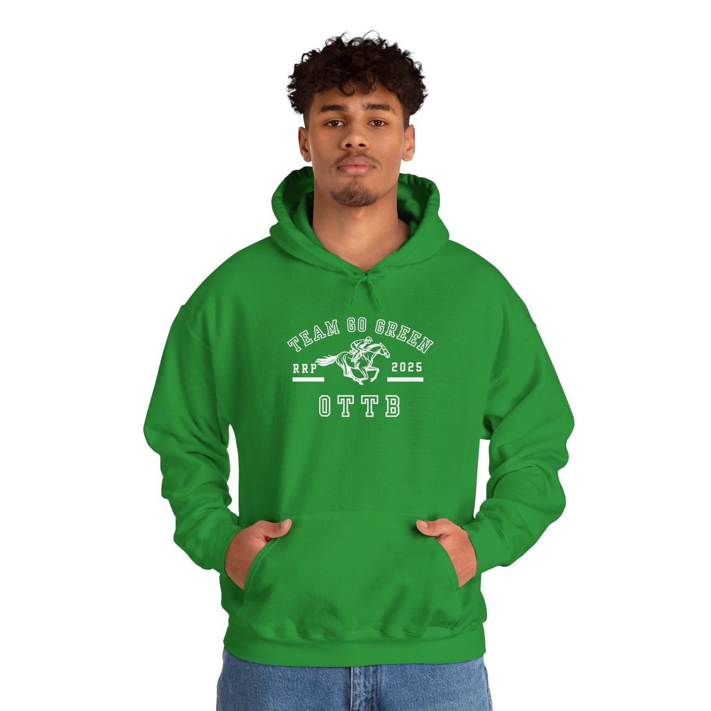 Team Go Green OTTB RRP Makeover Hoodie – Unisex Irish Green Sweatshirt