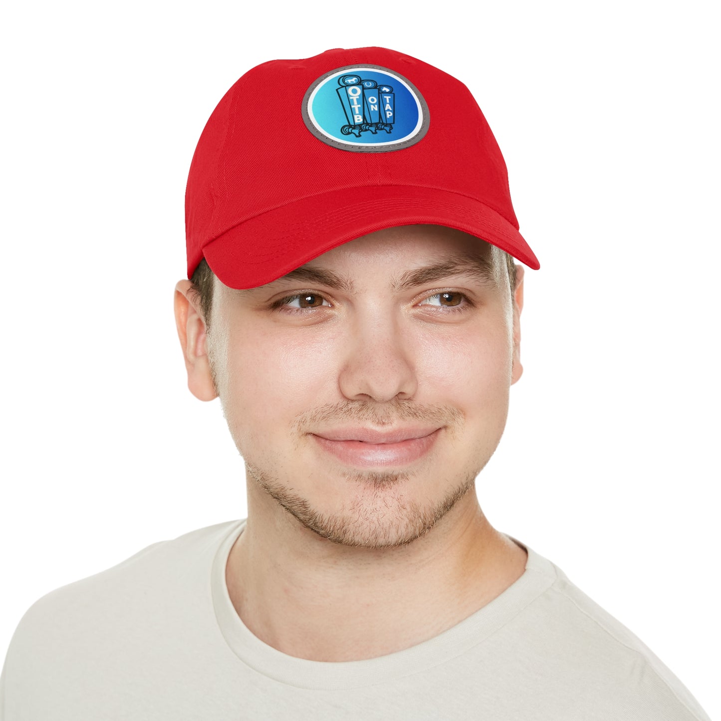 OTTB on Tap Official Logo Baseball Cap with Faux Leather Patch