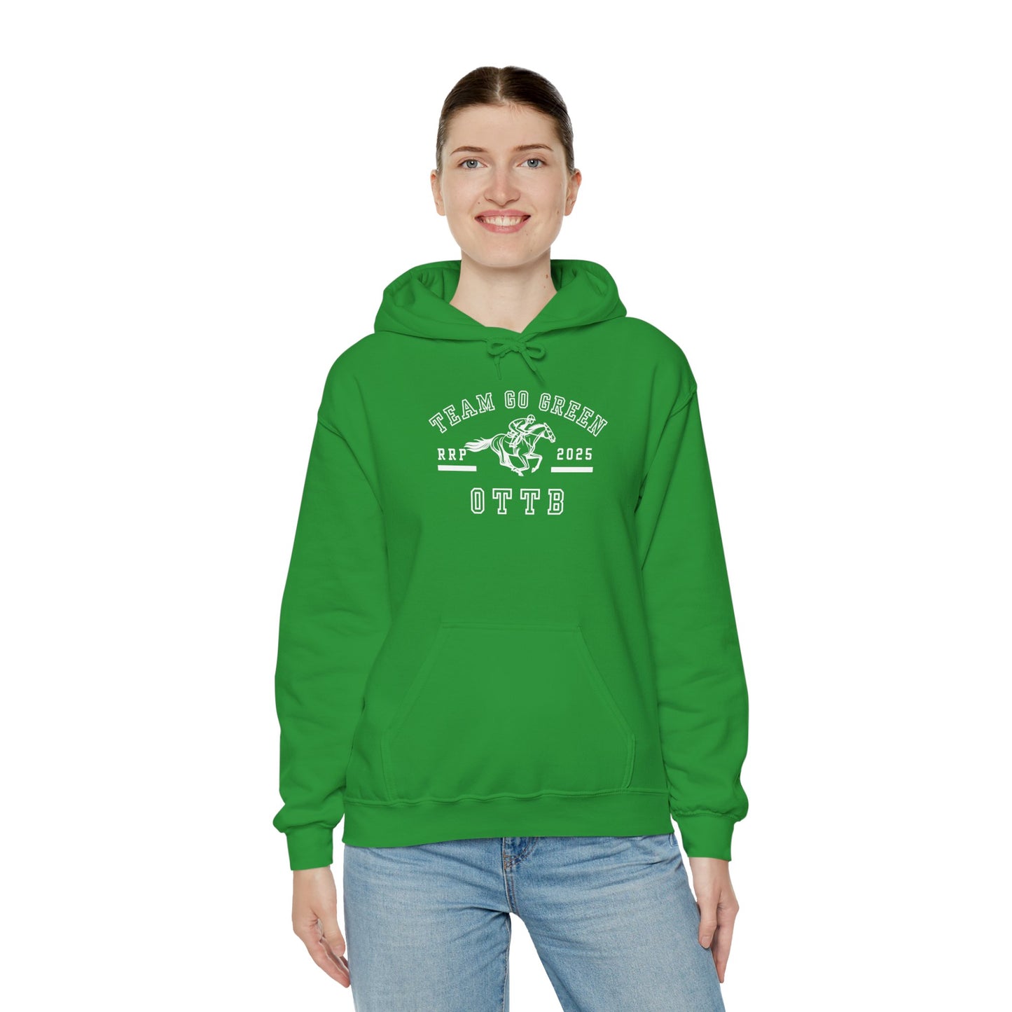 Team Go Green OTTB RRP Makeover Hoodie – Unisex Irish Green Sweatshirt