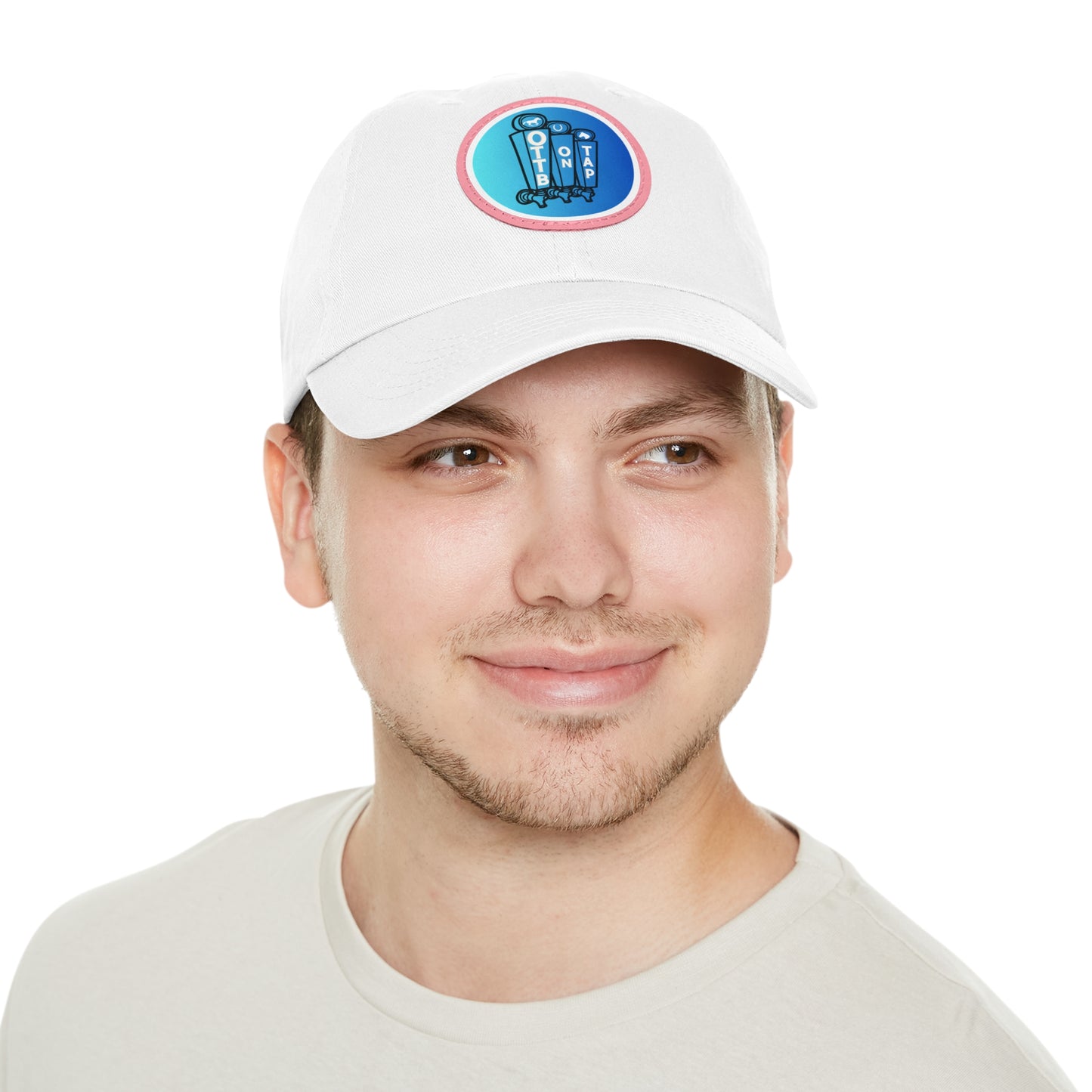 OTTB on Tap Official Logo Baseball Cap with Faux Leather Patch
