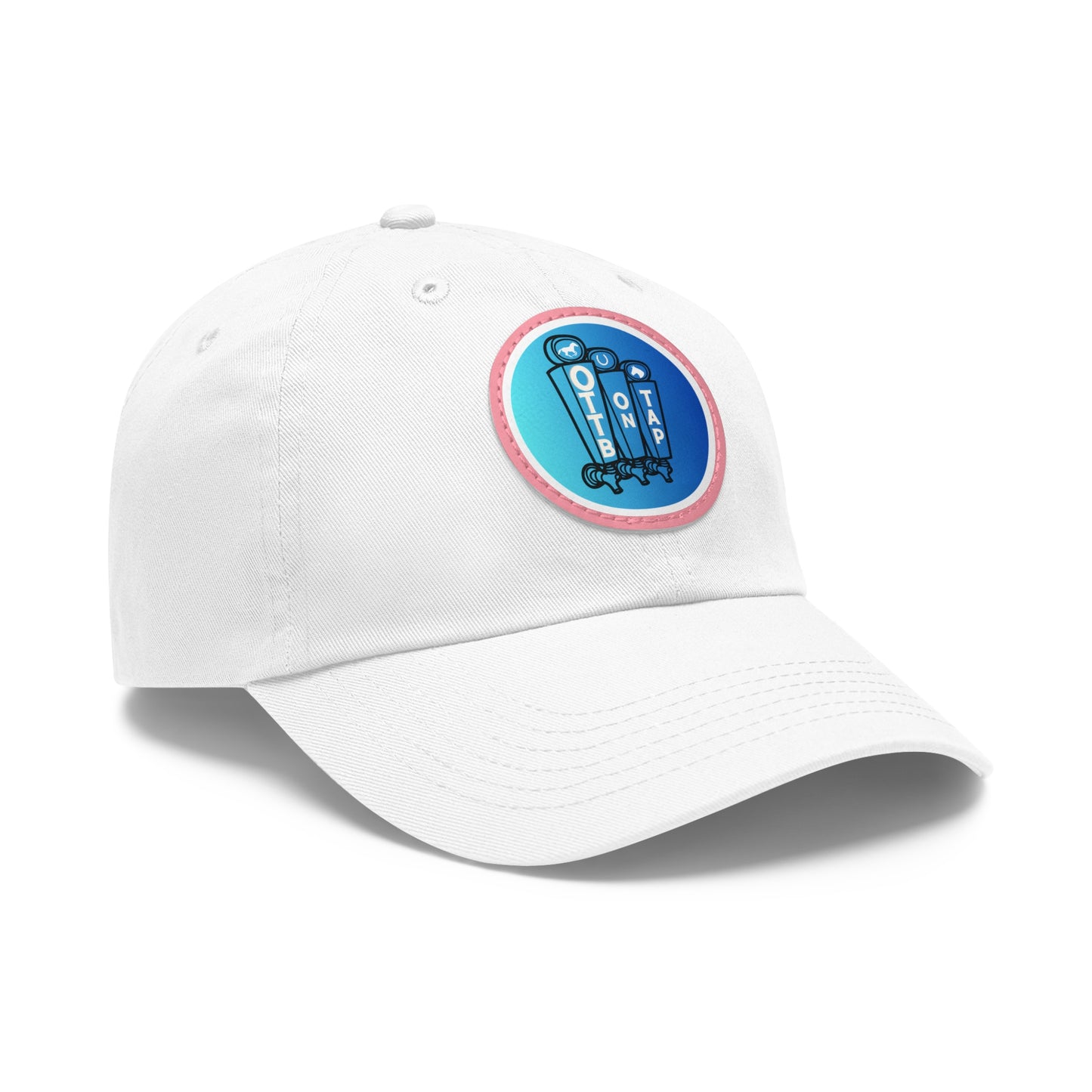 OTTB on Tap Official Logo Baseball Cap with Faux Leather Patch