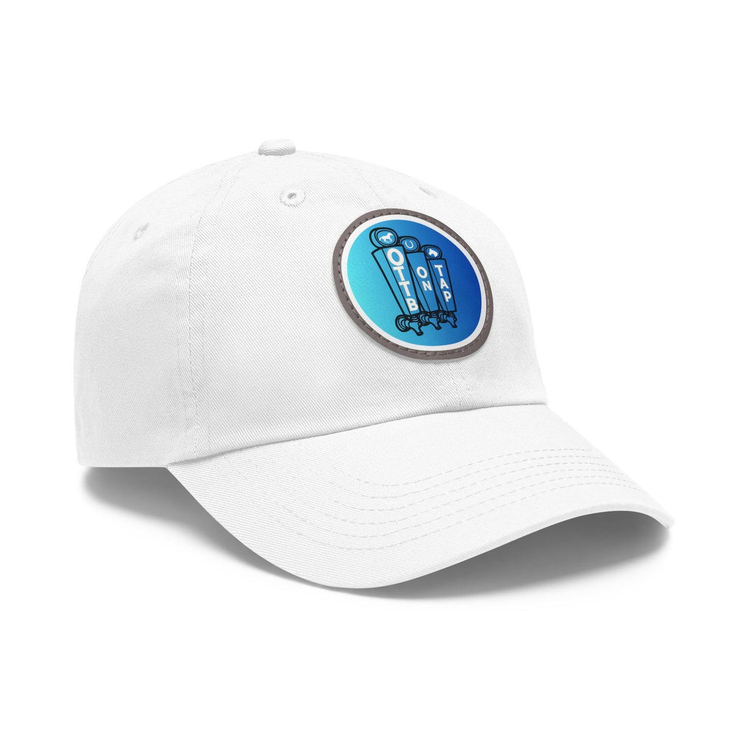 OTTB on Tap Official Logo Baseball Cap with Faux Leather Patch
