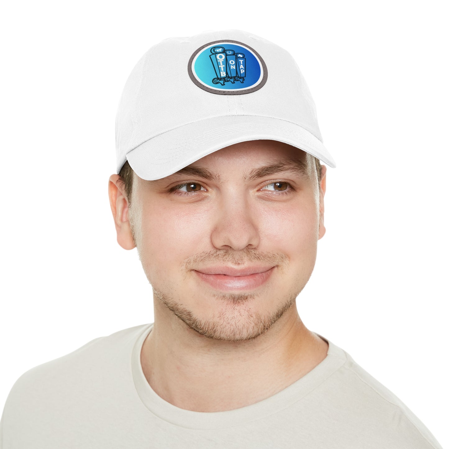 OTTB on Tap Official Logo Baseball Cap with Faux Leather Patch