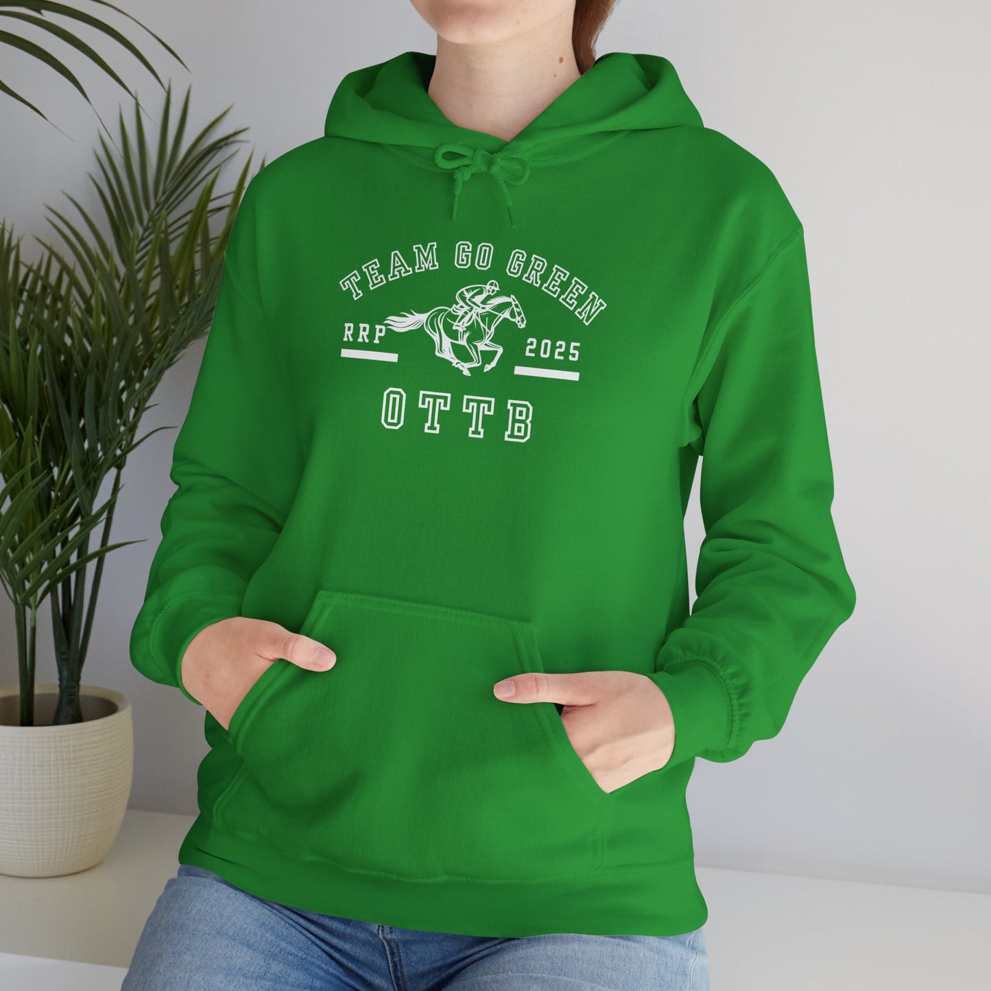 Team Go Green OTTB RRP Makeover Hoodie – Unisex Irish Green Sweatshirt