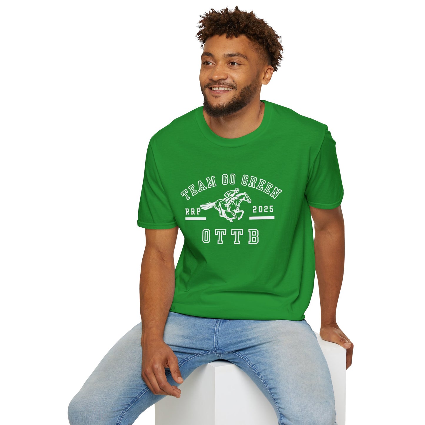 Team Go Green OTTB RRP Makeover Support T-Shirt – Unisex Irish Green Tee