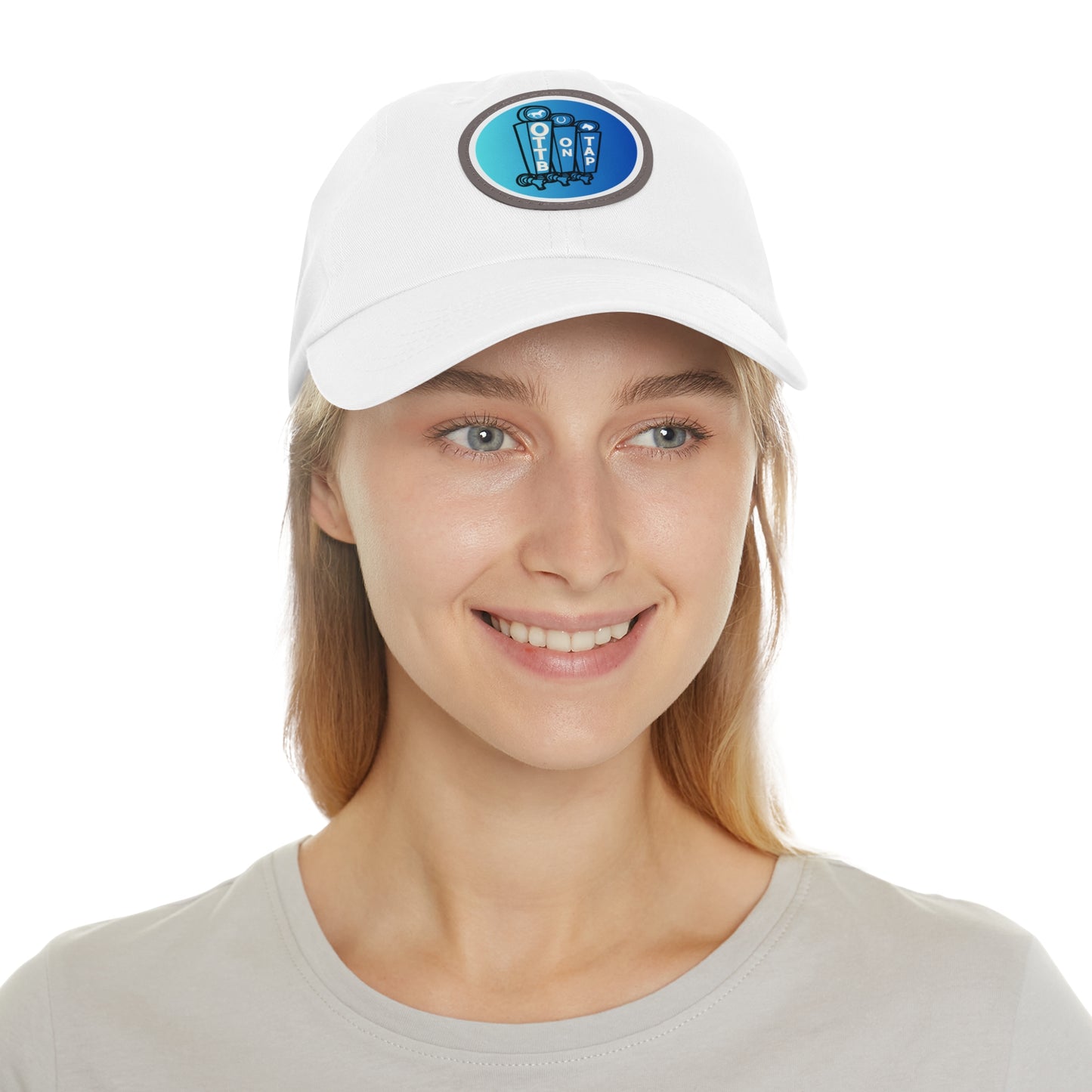 OTTB on Tap Official Logo Baseball Cap with Faux Leather Patch
