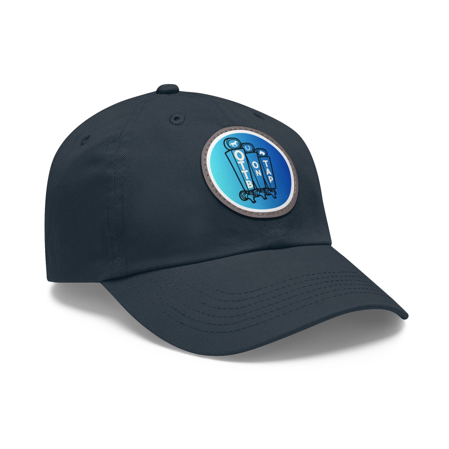 OTTB on Tap Official Logo Baseball Cap with Faux Leather Patch