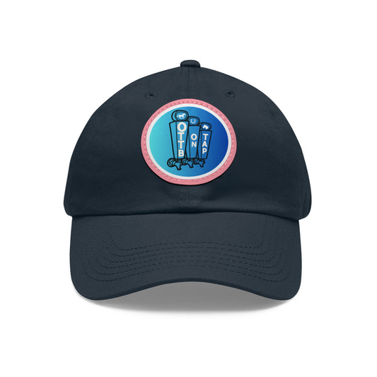 OTTB on Tap Official Logo Baseball Cap with Faux Leather Patch