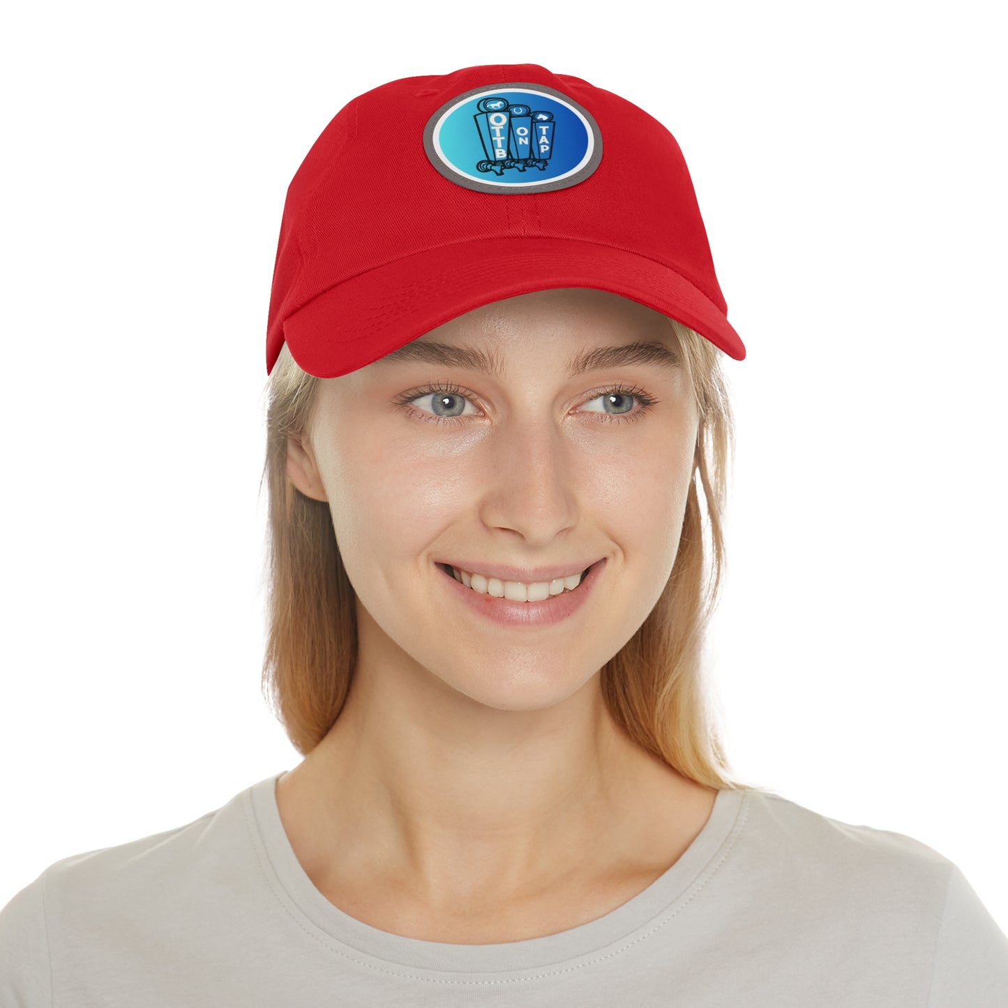 OTTB on Tap Official Logo Baseball Cap with Faux Leather Patch