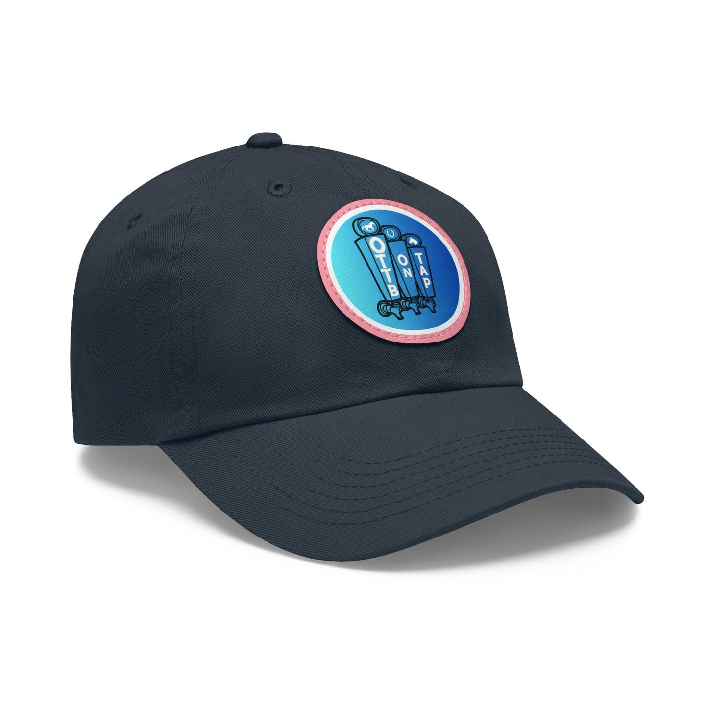 OTTB on Tap Official Logo Baseball Cap with Faux Leather Patch