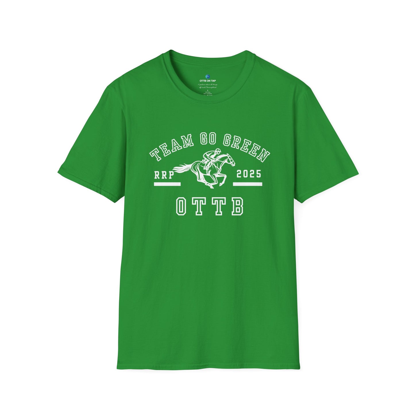 Team Go Green OTTB RRP Makeover Support T-Shirt – Unisex Irish Green Tee