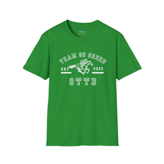 Team Go Green OTTB RRP Makeover Support T-Shirt – Unisex Irish Green Tee