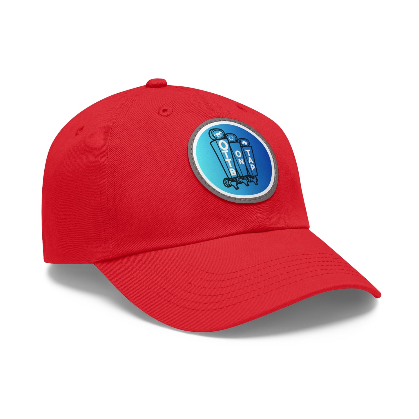 OTTB on Tap Official Logo Baseball Cap with Faux Leather Patch