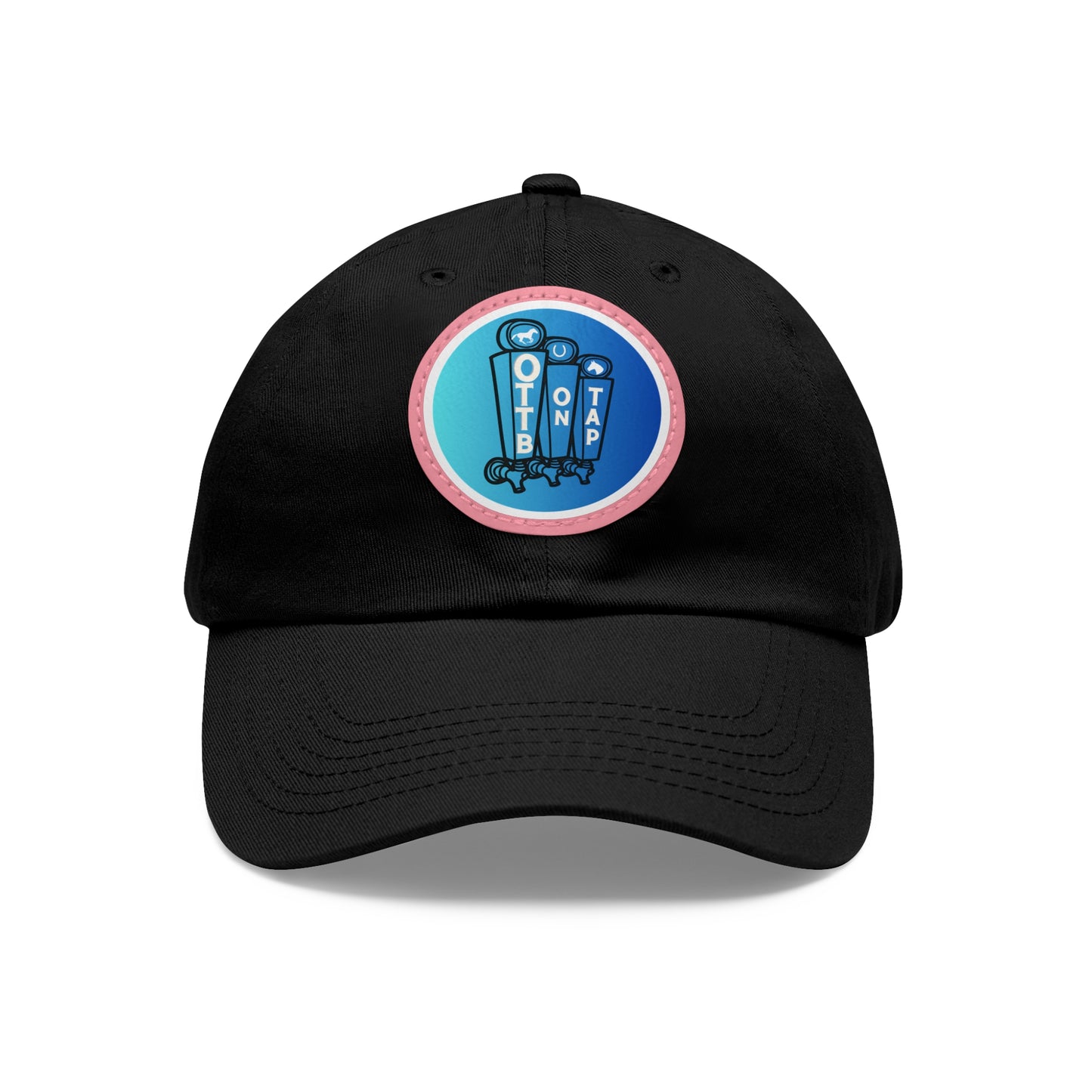 OTTB on Tap Official Logo Baseball Cap with Faux Leather Patch
