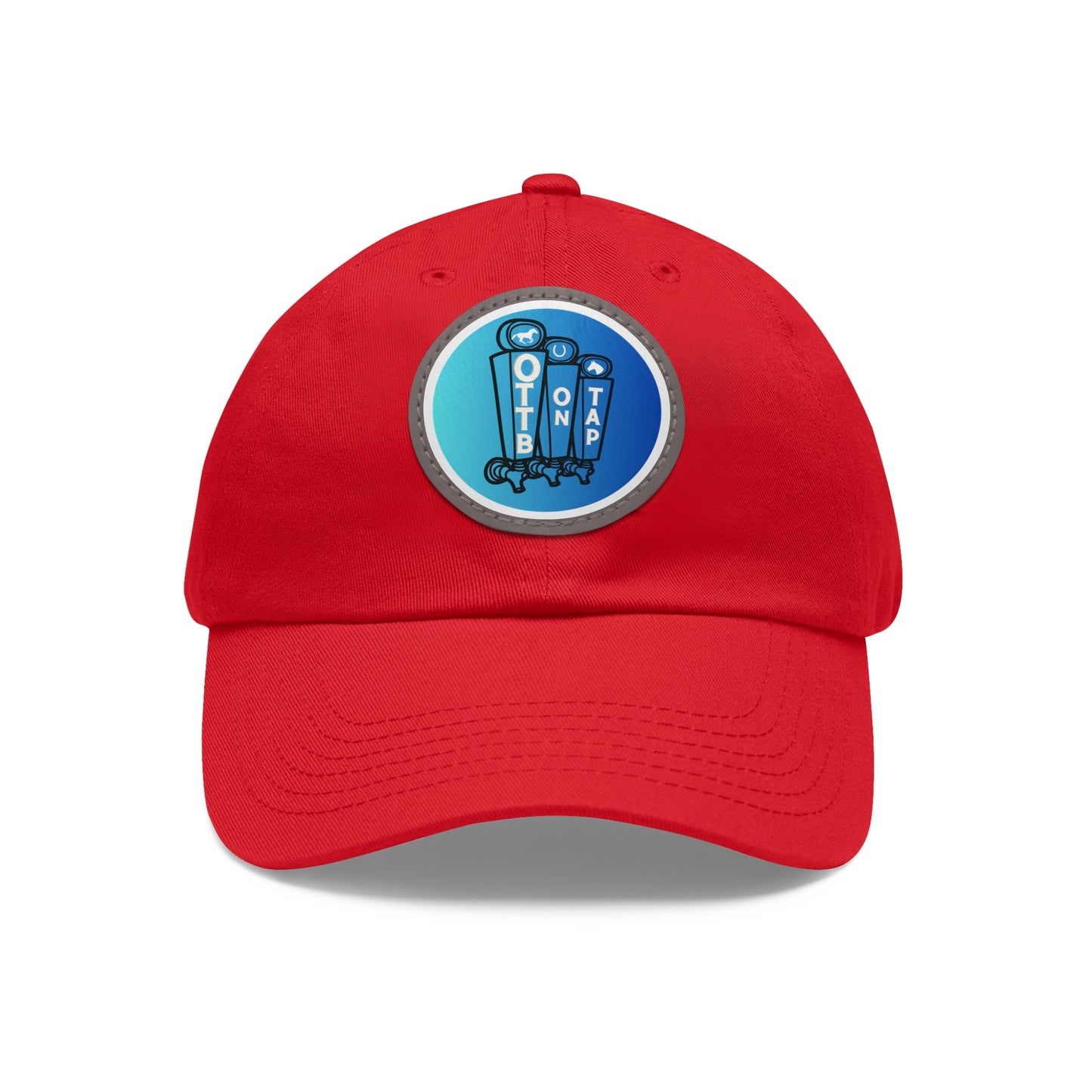 OTTB on Tap Official Logo Baseball Cap with Faux Leather Patch