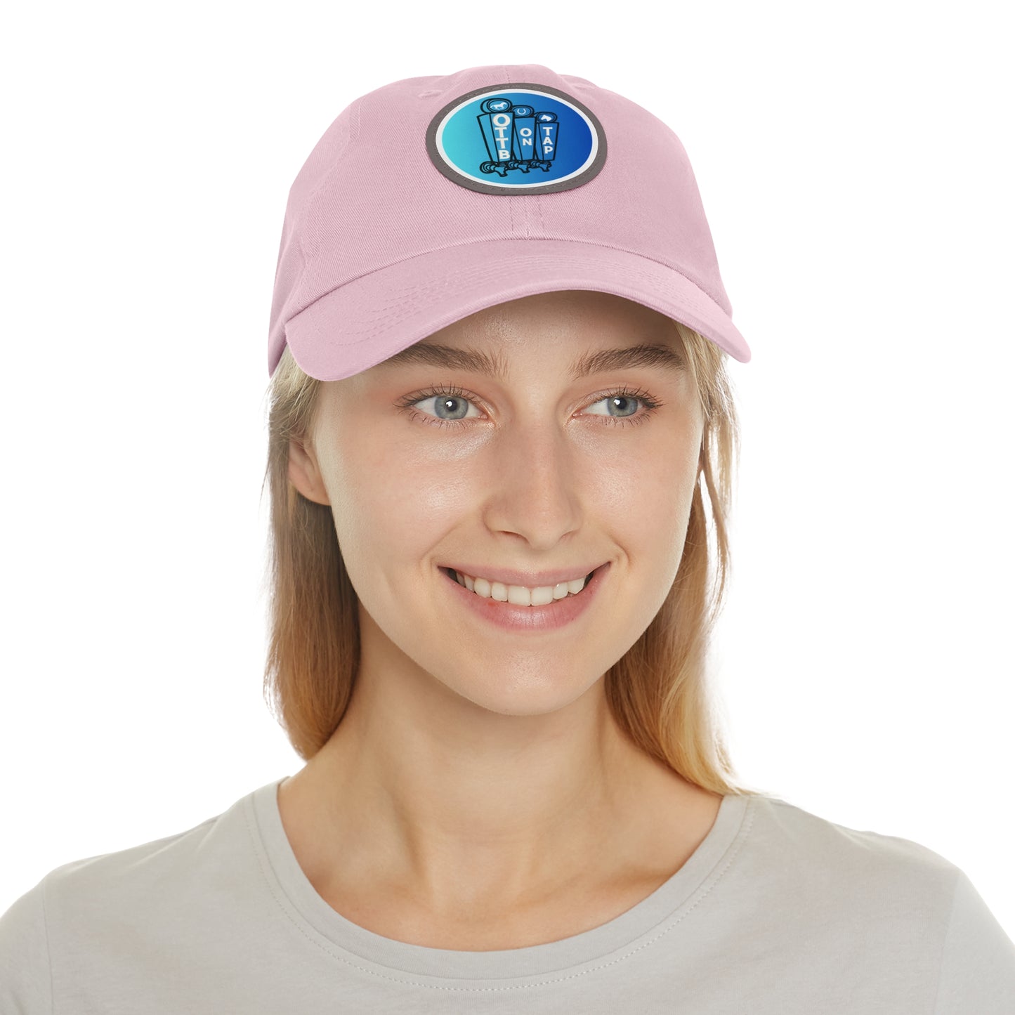 OTTB on Tap Official Logo Baseball Cap with Faux Leather Patch